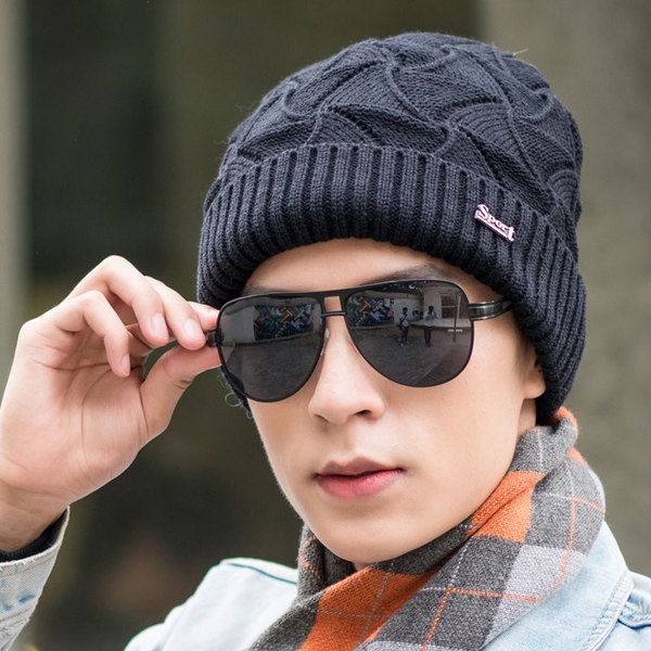 Οι άνδρες της μόδας καπέλα - φθινόπωρο και το χειμώνα, μαύρο, κόκκινο, βελούδινο