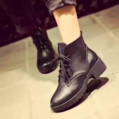 Зимни есенни дамски боти British 2015 от изкуственна кожа