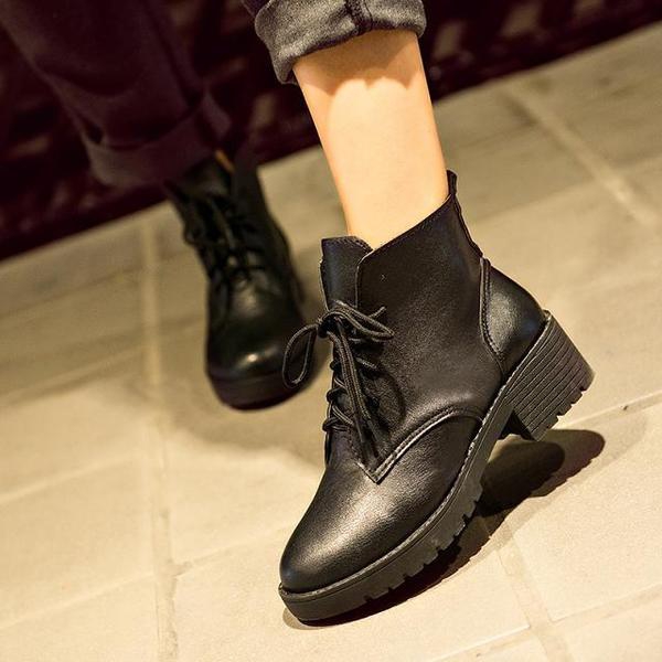 Зимни есенни дамски боти British 2015 от изкуственна кожа