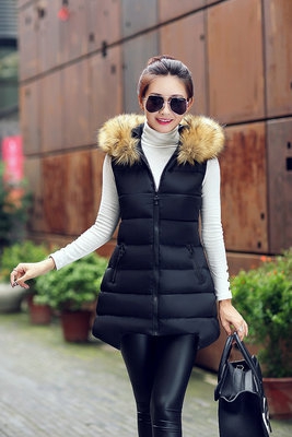  Зимни дамски елеци с качулки зима-8 модела 