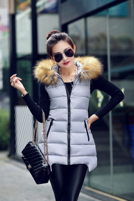  Зимни дамски елеци с качулки зима-8 модела 