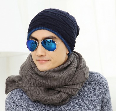 Есенно-зимни мъжки вълнени шапки