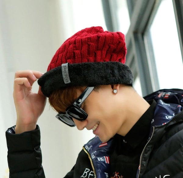 Есенно-зимни мъжки вълнени шапки