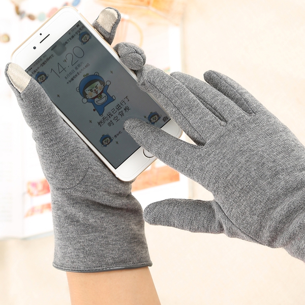 Γυναικεία χειμερινά γάντια - μωβ, μαύρο, γκρι, κόκκινο, μπλε