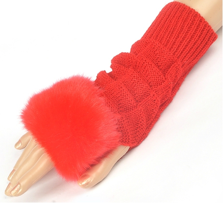 Γάντια για το φθινόπωρο και το  χειμώνα γυναικών  με μισό δάχτυλο