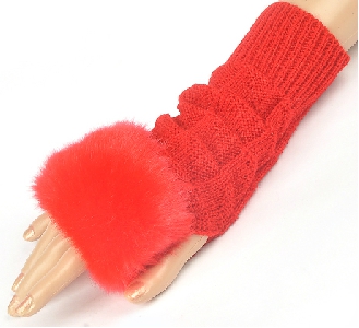  Есенно зимни дамски ръкавици с половин пръст