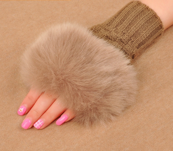 Γάντια για το φθινόπωρο και το  χειμώνα γυναικών  με μισό δάχτυλο