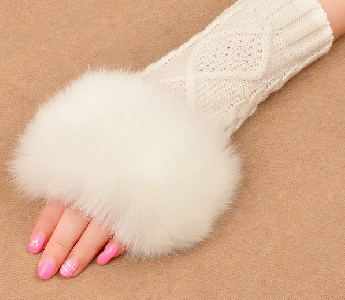 Γάντια για το φθινόπωρο και το  χειμώνα γυναικών  με μισό δάχτυλο