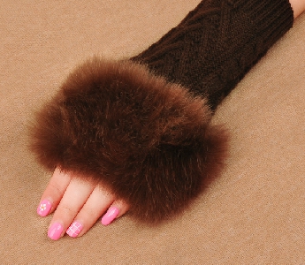  Есенно зимни дамски ръкавици с половин пръст