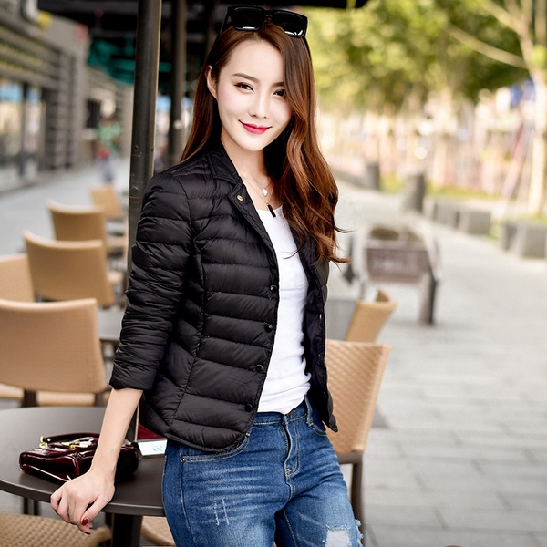 Γυναικείο μπουφάν για το  χειμώνα  - κίτρινο, μπλε, πράσινο, μαύρο, κόκκινο