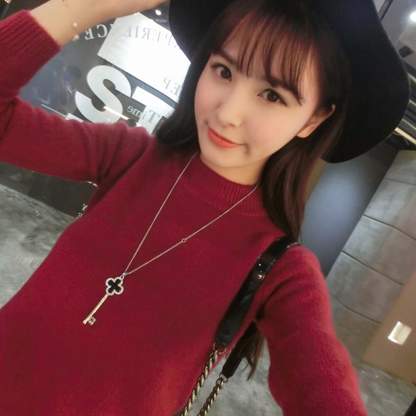 Дамски пуловер в 5 различни цвята