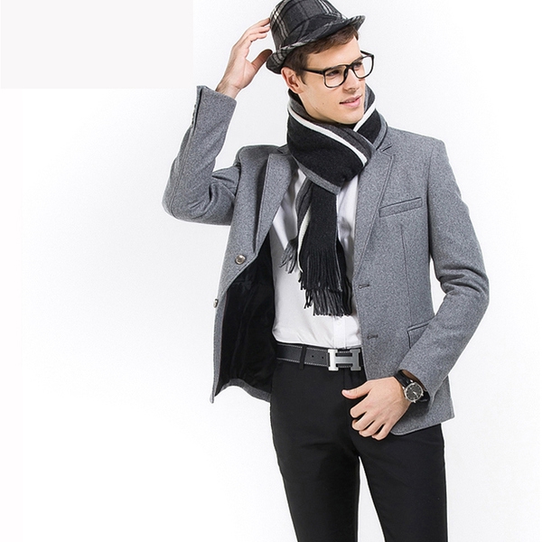 Мъжки стилни зимни шалове