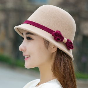 Дамска стилна шапка в ретро стил в различни цветове