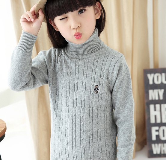 Детски зимни пуловери за момичета и момчета в разнообразие от различни цветове - червен, розов, оранжев, сив, черен