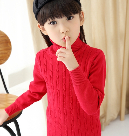 Детски зимни пуловери за момичета и момчета в разнообразие от различни цветове - червен, розов, оранжев, сив, черен