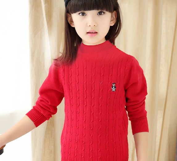 Детски зимни пуловери за момичета и момчета в разнообразие от различни цветове - червен, розов, оранжев, сив, черен