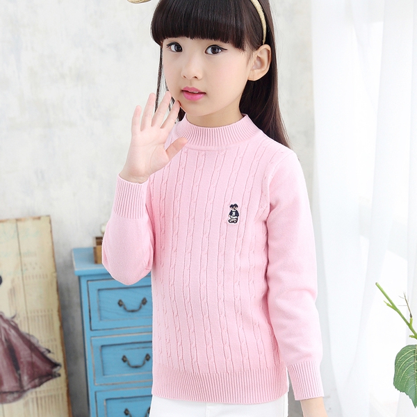 Детски зимни пуловери за момичета и момчета в разнообразие от различни цветове - червен, розов, оранжев, сив, черен