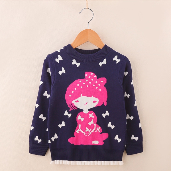 Детски зимни пуловери с анимационни картинки - топ модели