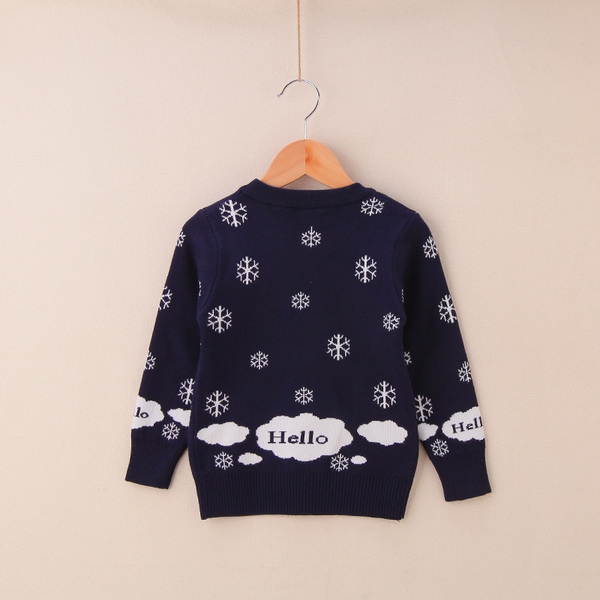 Детски зимни пуловери с анимационни картинки - топ модели