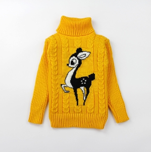 Детски пуловери за момчета и момичета - различни модели с анимационни изображения на популярни животни