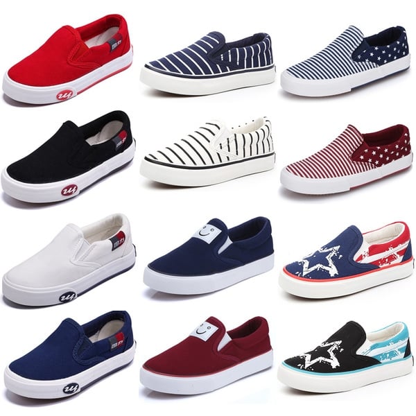 Детски платнени обувки - за момчета и момичета - разнообразие от модели, цветове и размери 