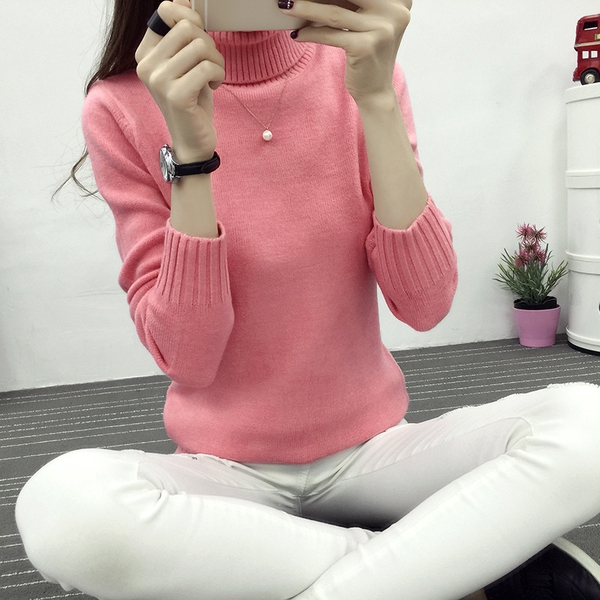 Модерен дамски пуловер в 8 различни цвята