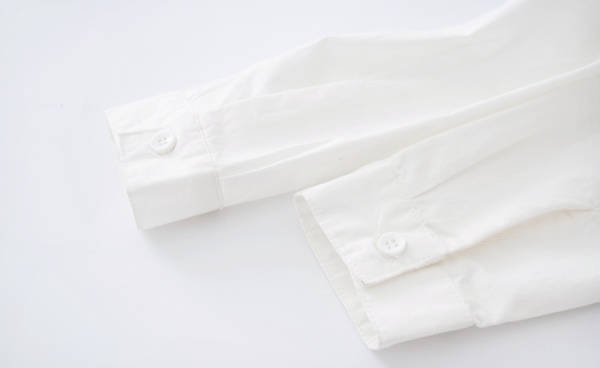 Κυρίες λευκό βαμβακερό πουκάμισο