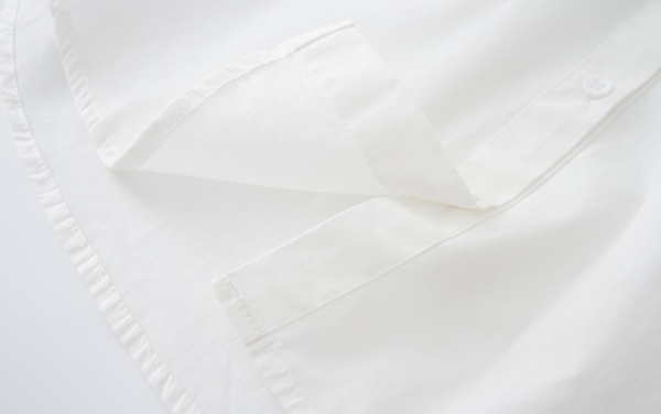 Κυρίες λευκό βαμβακερό πουκάμισο