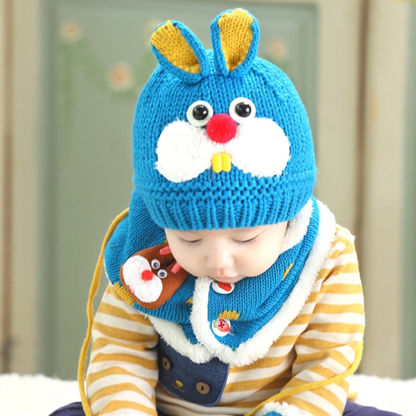 Детски зимни и красиви шапки със заешки ушички - различни модели