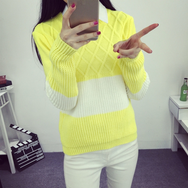 Дамски пуловер  в 6 различни цвята