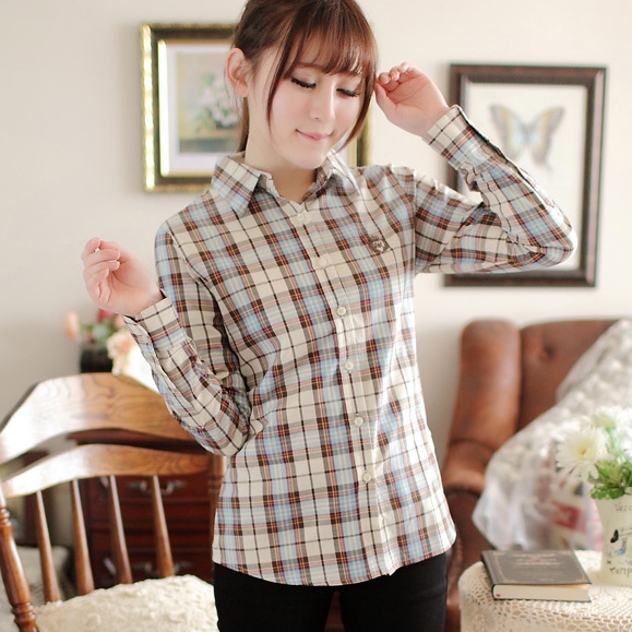 Дамски ризи каре в  различни цветове