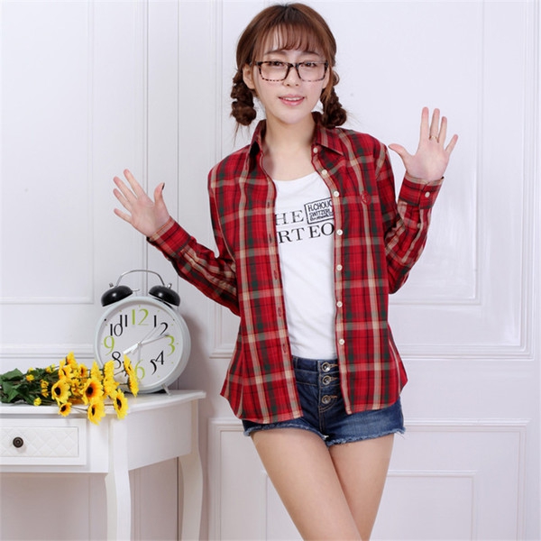 Дамски ризи каре в  различни цветове