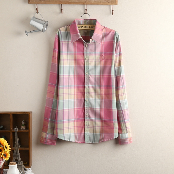 Дамски ризи каре в  различни цветове