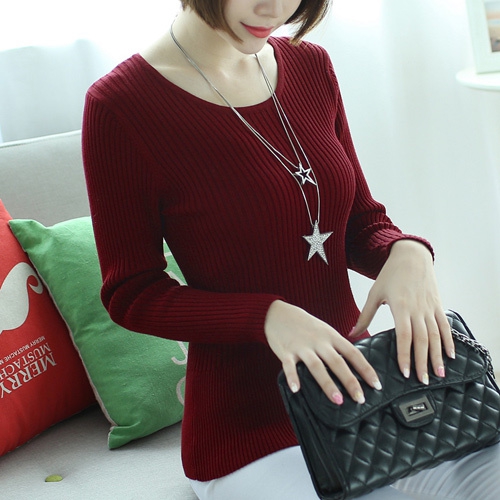 Дамски пуловер в 8 различни цвята