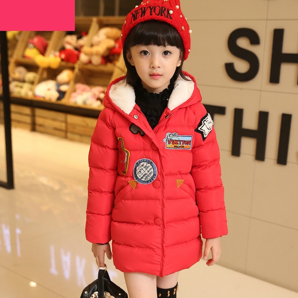 Детско зимно палто за момичета в три цвята