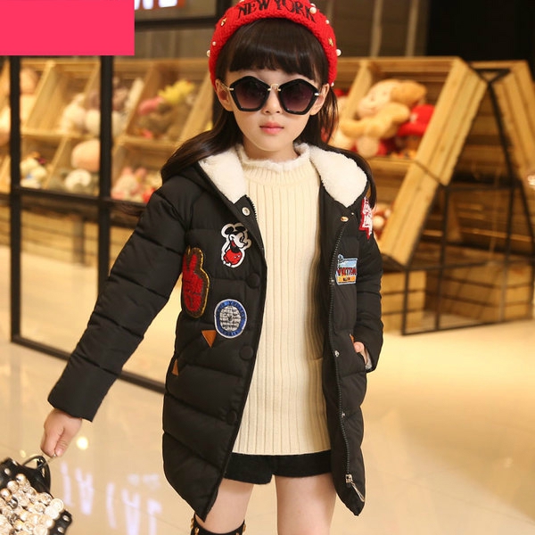 Детско зимно палто за момичета в три цвята