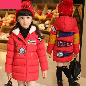 Детско зимно палто за момичета в три цвята