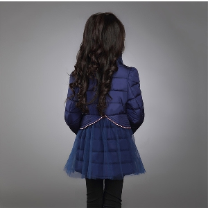 Παιδικά χειμωνιάτικα μπουφάν για κορίτσια σε τρία χρώματα μόδας