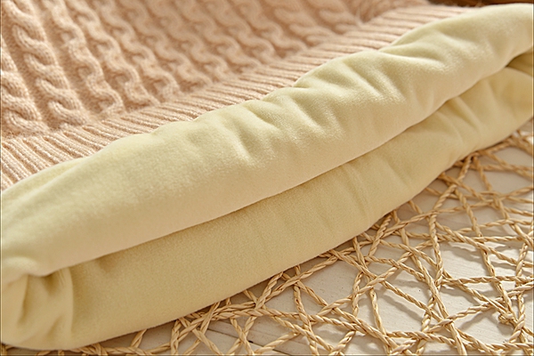 Детски зимен пуловер за момчета - червен и бежов