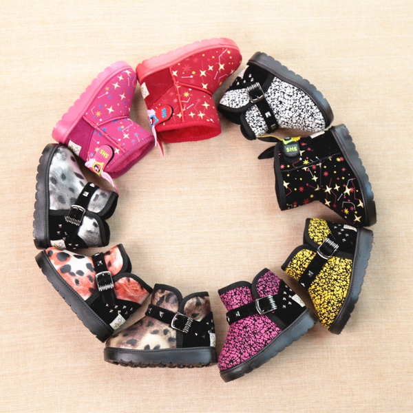 Зимни стилни обувки за момичета и момчета  - различни модели и размери 