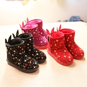 Χειμερινά κομψά παπούτσια για κορίτσια και αγόρια - διαφορετικά σχέδια και μεγέθη