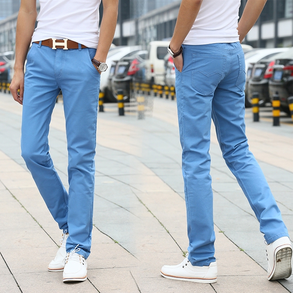 Есенни дебели и тънки мъжки панталони - 12 модела 