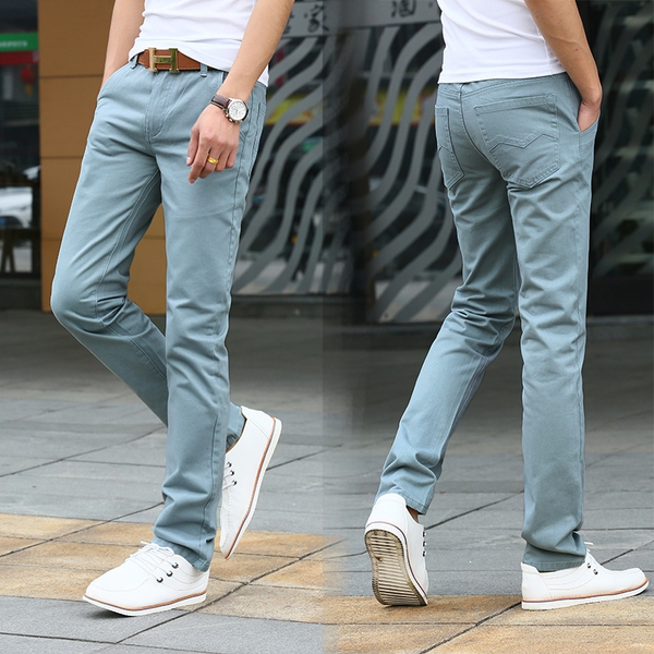 Есенни дебели и тънки мъжки панталони - 12 модела 