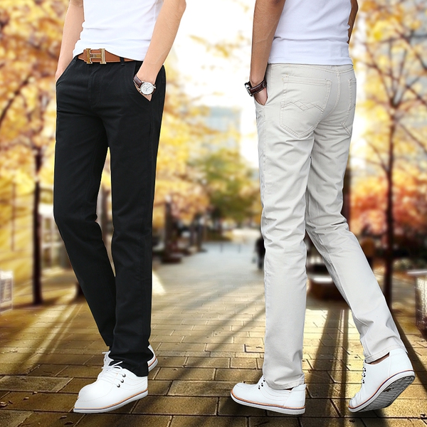 Есенни дебели и тънки мъжки панталони - 12 модела 