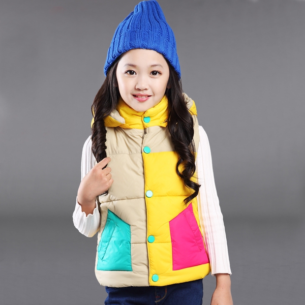 Зимна жилетка за момичета - 4 модела 