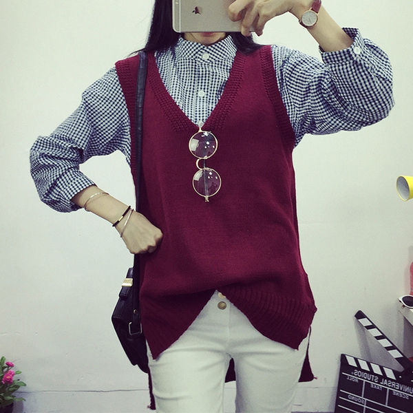 Дамски небрежен  цветен пуловер в 5 различни цвята