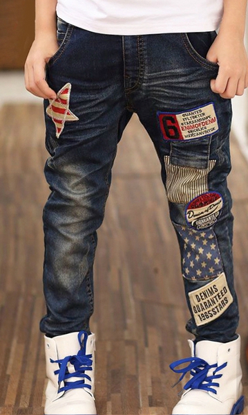 Детски модерни дънки за момчета - различни модели