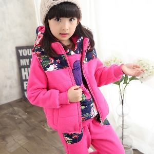 Σετ για κορίτσια - χειμωνιάτικο σακάκι, πουλόβερ και παντελόνι  σε τρία διαφορετικά μοντέλα