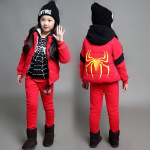 Παιδικό σετ Spiderman για αγόρια και κορίτσια σε τρία μέρη - ζακέτα, μπλούζα και παντελόνι - 3 διαφορετικά μοντέλα