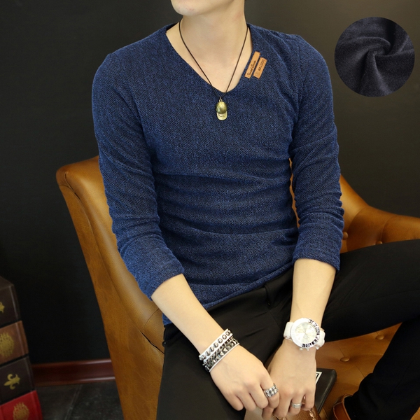 Мъжки плетени пуловери с различен цвят